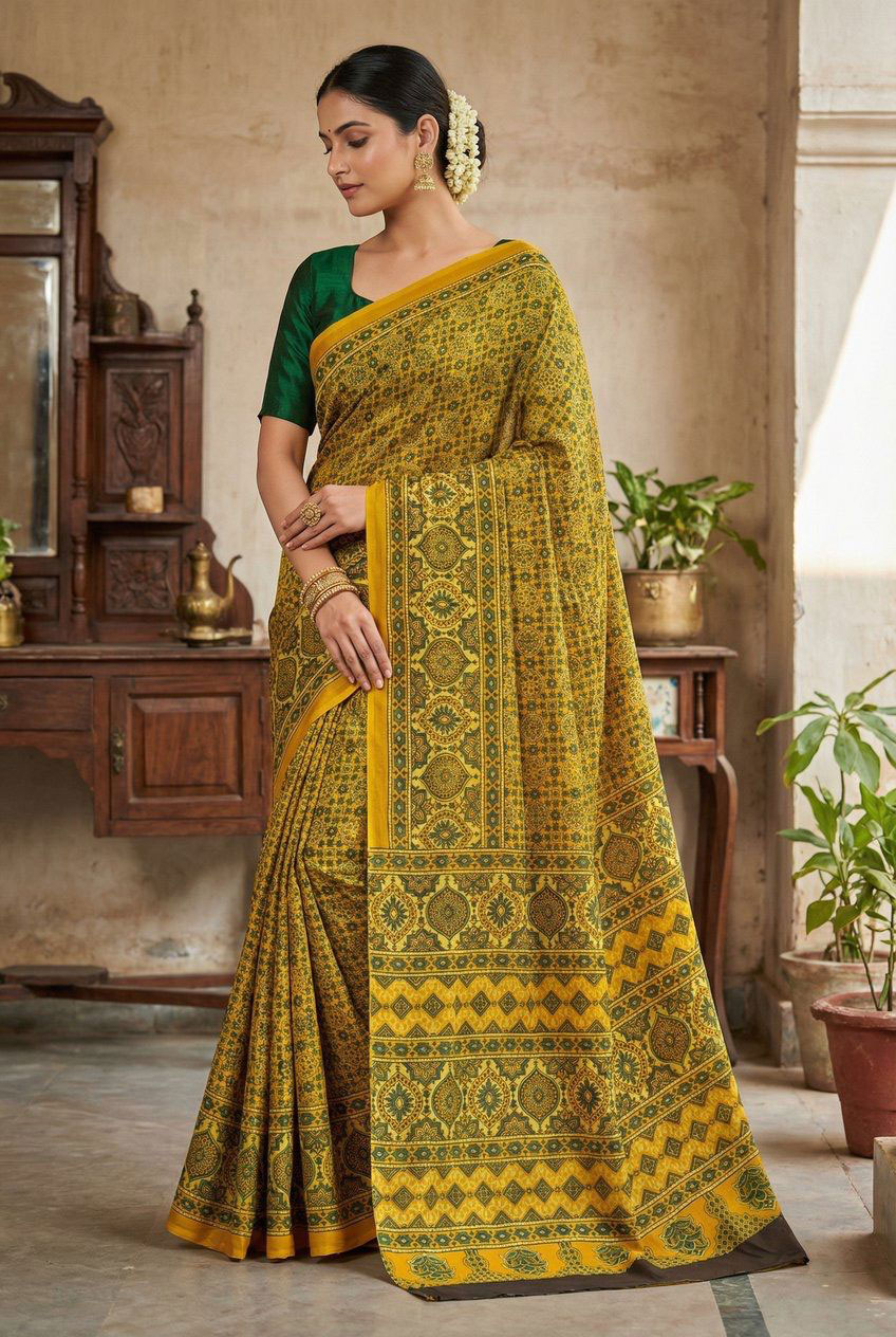 Ajrakh-Saree-1