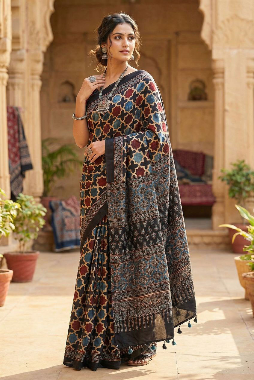 Ajrakh-Saree-3