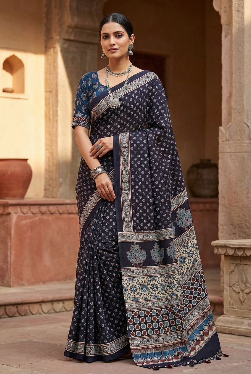 Ajrakh-Saree-5